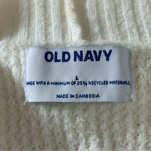 Old Navy Women's Cardigan Cream Pockets Size Large - Picture 3 of 5
